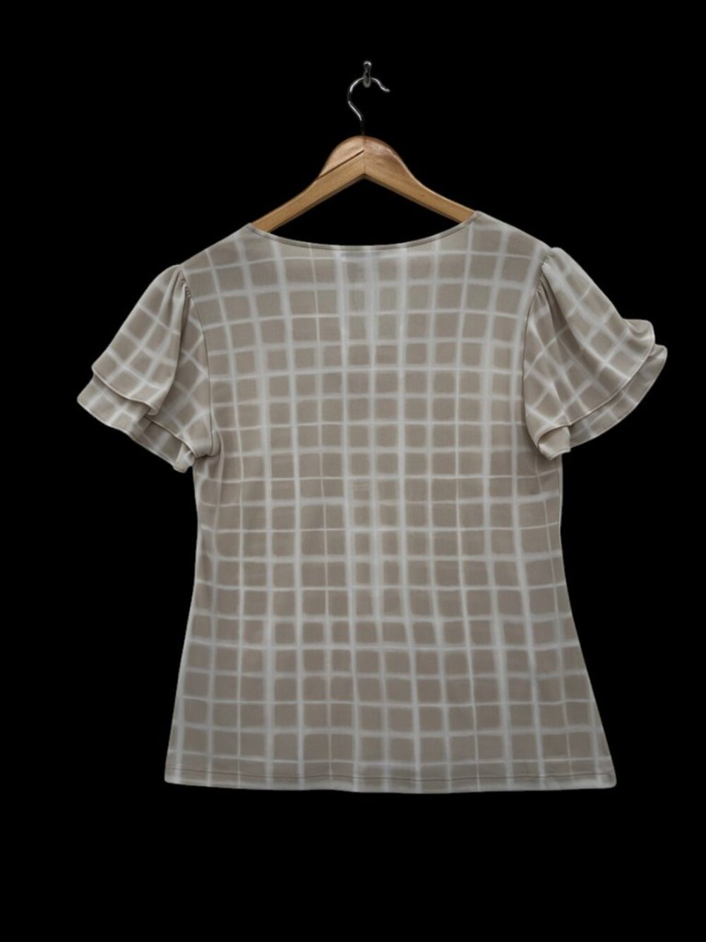 Calvin Klein Silver Logo Short Sleeve Top - Picture 5 of 5